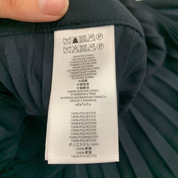 Michael Kors Accordion Skirt Womens 0 Semi Sheer Knee Length Pleated Unlined - Picture 11 of 15